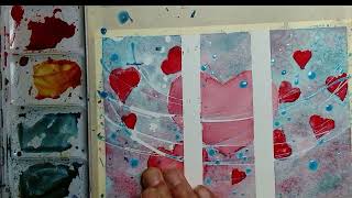 Create Handmade Valentine Cards of Dreamy Fantasy Hearts in Watercolor!