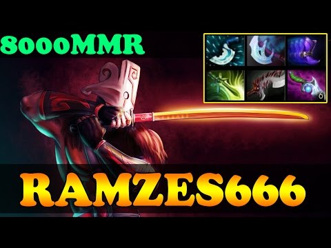 Dota 2 - RAMZES666 8000 MMR Plays Juggernaut Vol 1 - Ranked Match Gameplay!