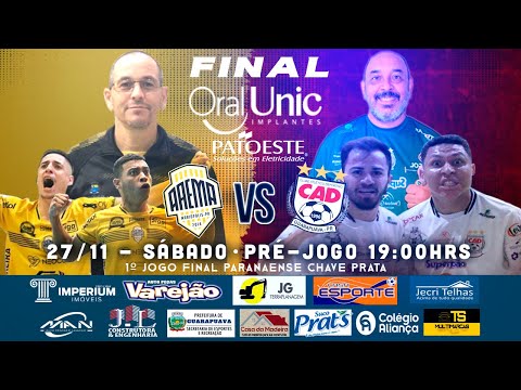AAEMA/MARIÓPOLIS x CRESOL/CAD/GUARAPUAVA - 1º JOGO FINAL PARANAENSE CHAVE PRATA