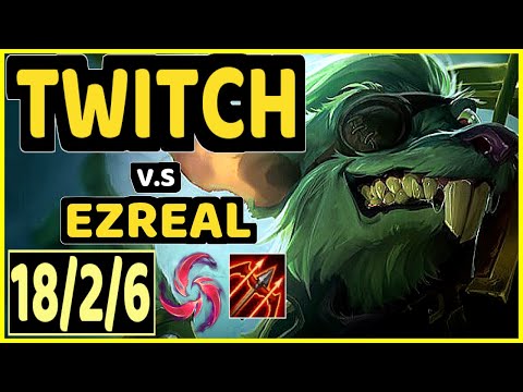 ABLE (TWITCH) vs EZREAL - 18/2/6 KDA BOTTOM ADC GAMEPLAY - KR Ranked MASTER