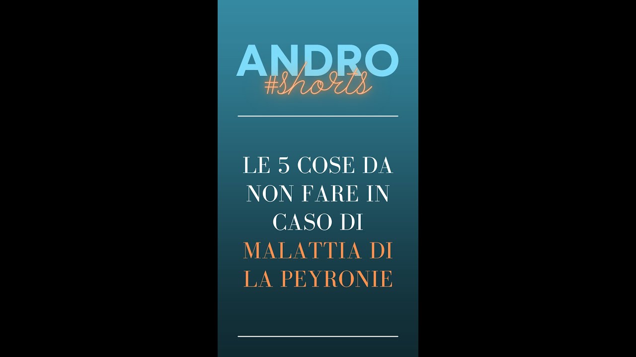 Watch Now Le 5 cose da NON fare in caso di Malattia di La Peyronie | #shorts Le 5 cose da NON fare in caso di Malattia di La Peyronie | #shorts