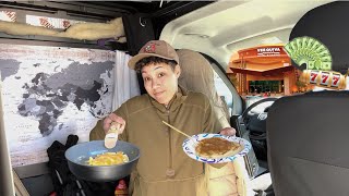 Realistic Solo Van Life | Cooking and Sleeping In Casino Parking Lot (Day 5)