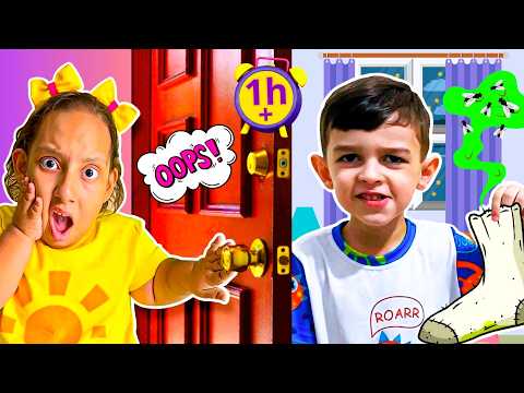 MC Divertida e amigos aprendem LIÇÕES importantes na Praia, Piscina, na Escola e em Casa