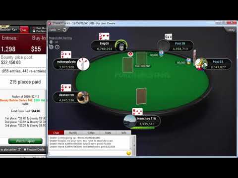Replay |"007pavel007" Final table PokerStars Bounty Builder Series 142: $55 PLO 6-Max Feb 13, 2020