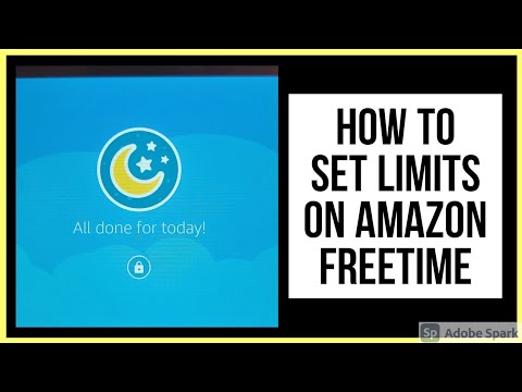 Setting Time Limits in AMAZON KIDS + | PARENTAL CONTROLS on Amazon Fire Kids Edition