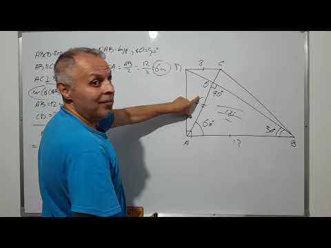 lecții 67: TRAPEZ 7: TRAPEZ DREPTUNGHIC ORTODIAGONAL - aflăm o diagonală cu teorema de aur a...