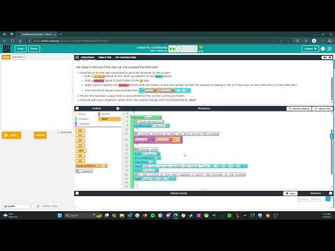 Code.org - CS Discoveries - Unit 3: Interactive Animations & Games: Lesson 15: Level 3