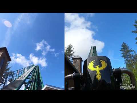 Fønix Fårup Sommerland OnRide POV First Row + Last Row | Dänemarks höchste & schnellste Achterbahn!