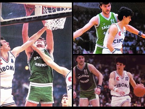 Cibona Zagreb - Zalgiris Kaunas - Final Copa de Europa 1986 (Parte 1/2)