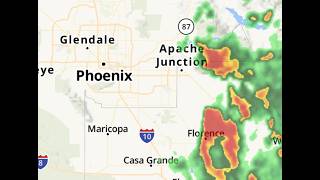 Severe monsoon storms moving into the Valley