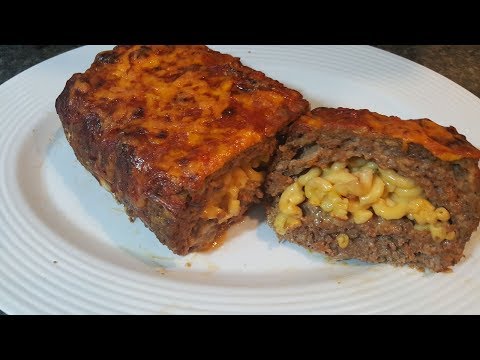Macaroni And Cheese Stuffed Meatloaf/ How To Make...