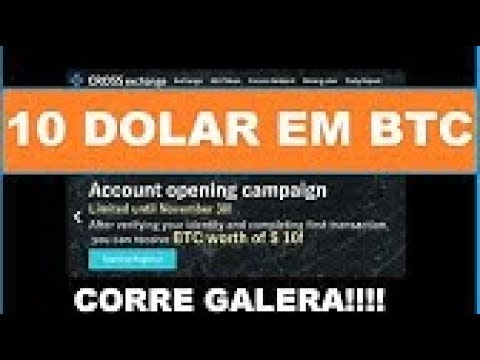 Receba 10 dolares em bitcoin gratis direto pra sua carteira corre