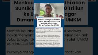 KABAR BAIK ! Purbaya akan Suntik Dana Rp 10-20 Triliun ke Bank Jakarta agar Dimanfaatkan oleh UMKM