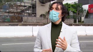 Fala de Gabriel Rostey no Jornal da Record - Obras inacabadas do monotrilho prometido para 2014