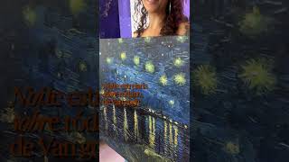 Vídeo de Van Gogh - Noite estrelada Sobre Ródano - Arte impressionista em Tela Canvas 100% algodão