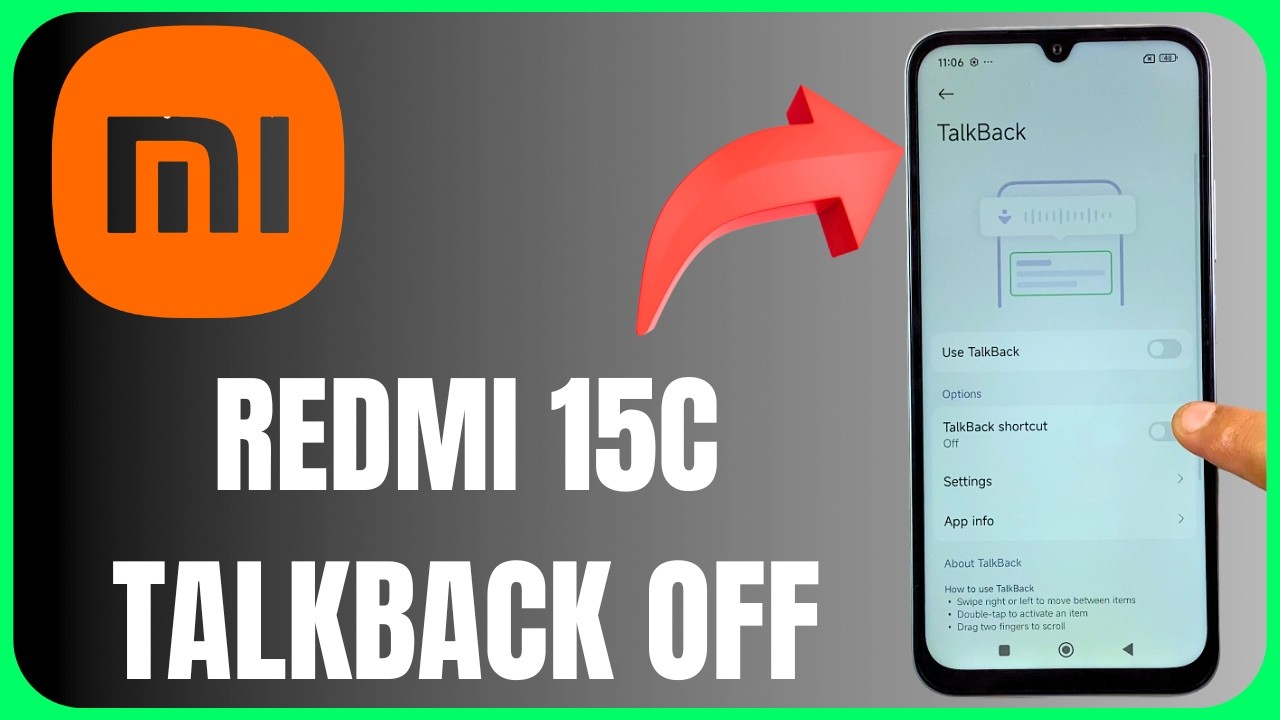 Redmi 15C TalkBack OFF | MIUI Accessibility Settings Fixed