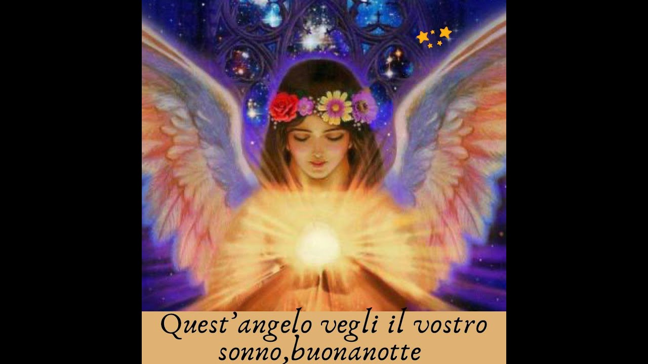 Buonanotte sogni belli e sereni a domani.