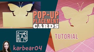 Pop Up Placement Cards Tutorial