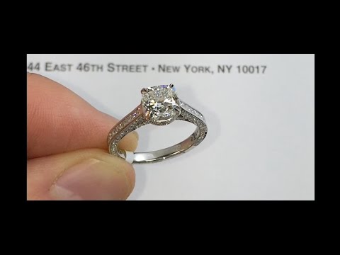 1.53 carat Cushion Cut Diamond Engagement Ring