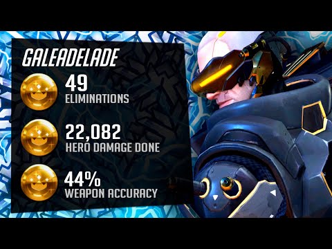 Gale Sick Soldier 76 Gameplay - 49 elims! [ Overwatch Season 35 Top 500 ]