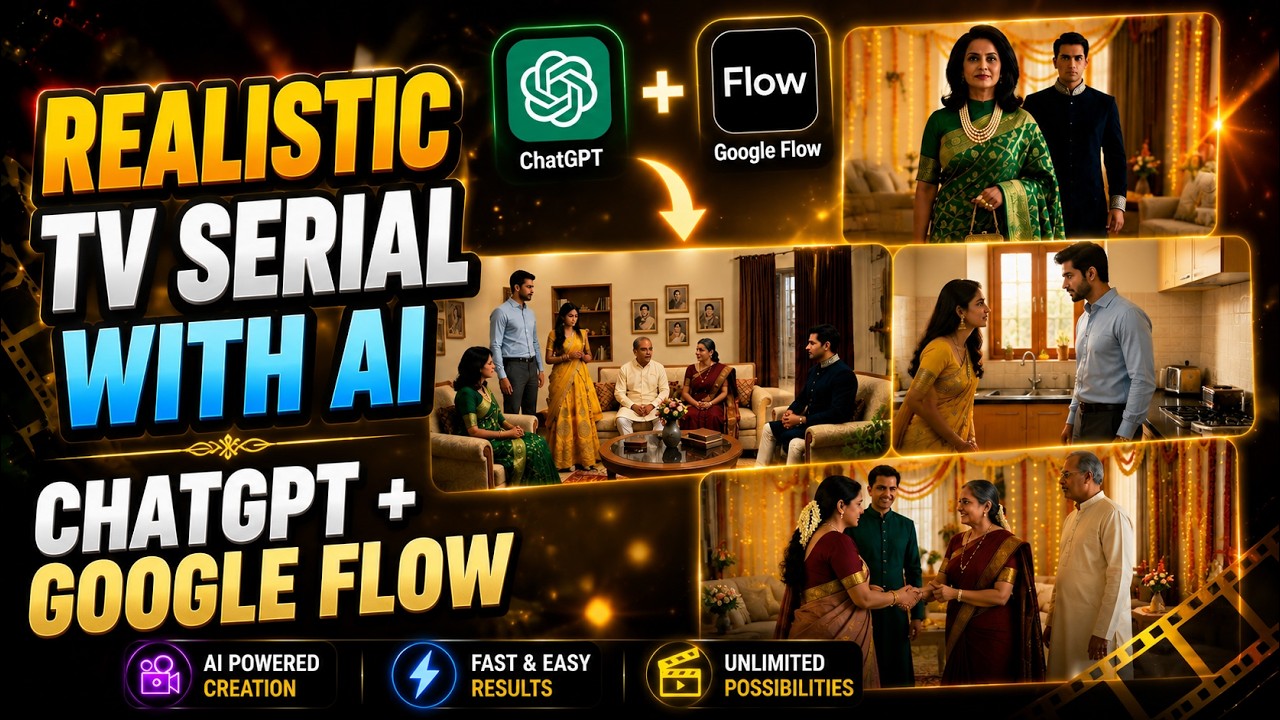 Make Realistic AI TV Serials with Google Flow (Complete Tutorial)