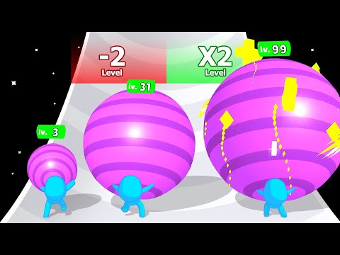 BELLY BALL RUNNER: Level Up Ball Numbers (All Levels)