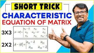 Short Tricks | Characteristic Equation |Characteristic Polynomial 3x3 & 2x2