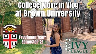 College Move In Day (Freshman Year- Semester 2) @ Brown University || Cecile S