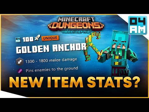 NEW ITEM ENCHANTMENTS? - My Take on Item Stats For Hidden Depths DLC Minecraft Dungeons