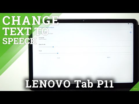 How to Customize Text To Speech in Lenovo Tab P11 - Manage Speed Rate and Pitch
