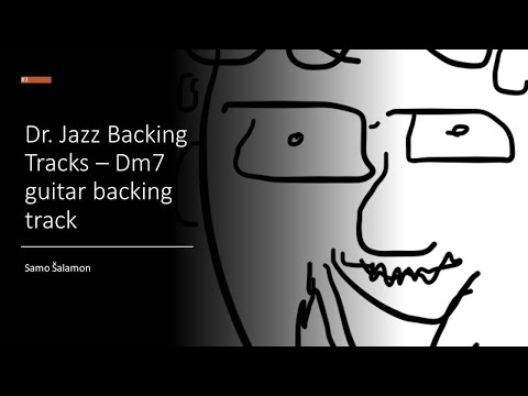 Dr. Jazz Backing Tracks #3 - Dm7 guitar backing track (slow funk groove)
