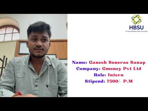 Watch Ganesh's Journey at HBSU video
