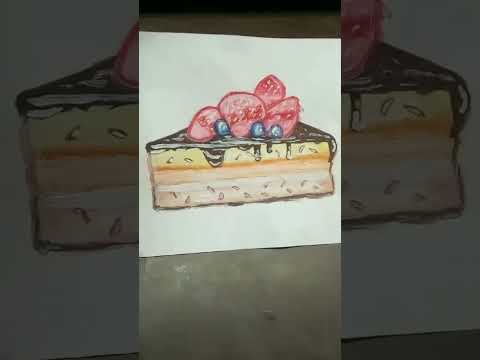 a piece of cake drawing