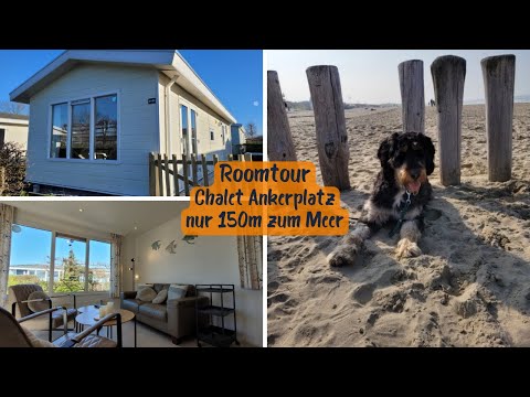 Roomtour: Chalet Ankerplatz, nur 150m vom Meer entfernt in Breskens (NL) Urlaub mit Hund in Holland