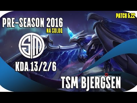 Anivia [PreSeason 2016] - TSM Bjergsen - NA SoloQ KDA 13/2/6