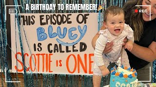 Scottie’s 1st Birthday Party Was a Chaos-Filled Bluey Adventure! 🎉