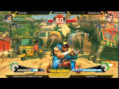 ChrisSevens vs Rockdan - Michiana Mashfest Losers Bracket Street Fighter 4