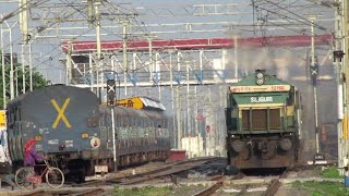 preview picture of video 'Sealdah Kamakhya LHB AC Special speeds past Samsi with macho Siliguri WDG 4 || INDIAN railways'