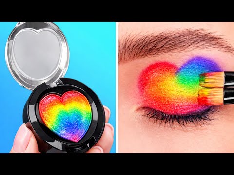 Magical DIY makeup with lots of sparkle 🎀✨