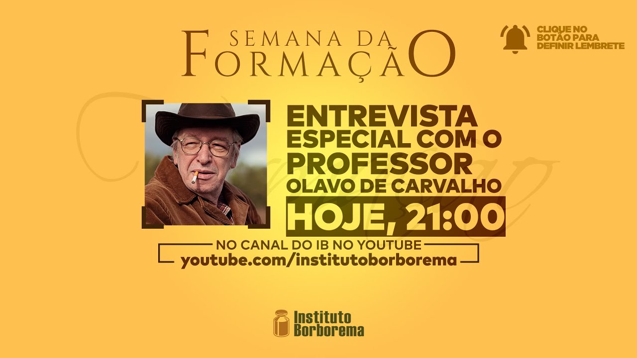 Entrevista com Olavo de Carvalho / Literatura, autoconsciência e estudos superiores