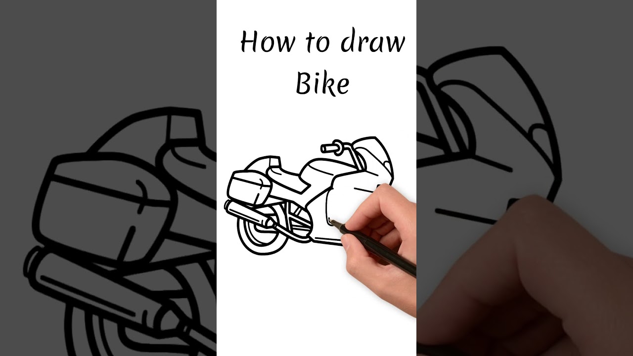 How to Draw a Bike 🚲 | आसान मोटर-साइकिल  ड्राइंग बच्चों के लिए | Easy Bike Drawing for Kids