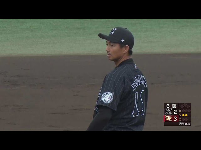 【ファーム】待望のリリーバーの帰還!! マリーンズ・唐川侑己が今季初登板で3者凡退!! 2022年6月23日 東北楽天ゴールデンイーグルス 対 千葉ロッテマリーンズ