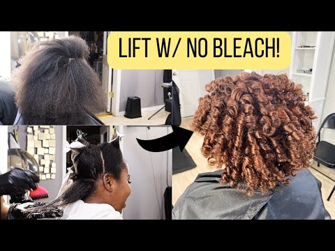 Turning Natural Black Hair Auburn/Copper..with NO...