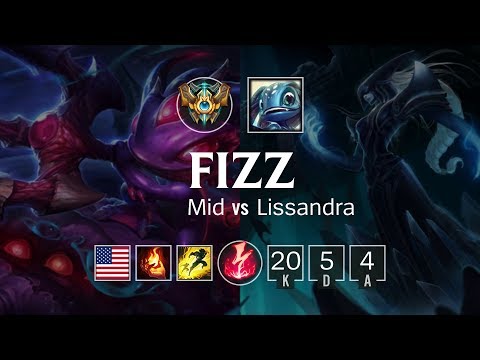 Fizz Mid vs Lissandra - NA Challenger Patch 8.21