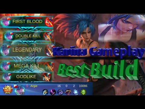 Karina Leona skin Aggressive Gameplay , Best build and tutorial | Mobile Legends Bang Bang |ArneL-Tv