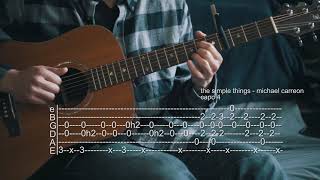 How To Play The Simple Things - Michael Carreon - Guitar Tabs