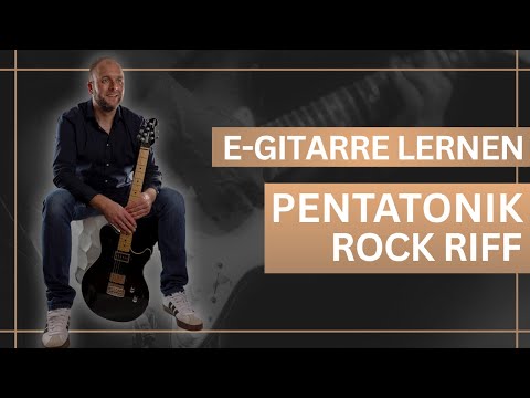 Lerne ein Rock - Blues Riff basierend auf der A-Moll Pentatonik für E-Gitarre! gitarrenclips.de