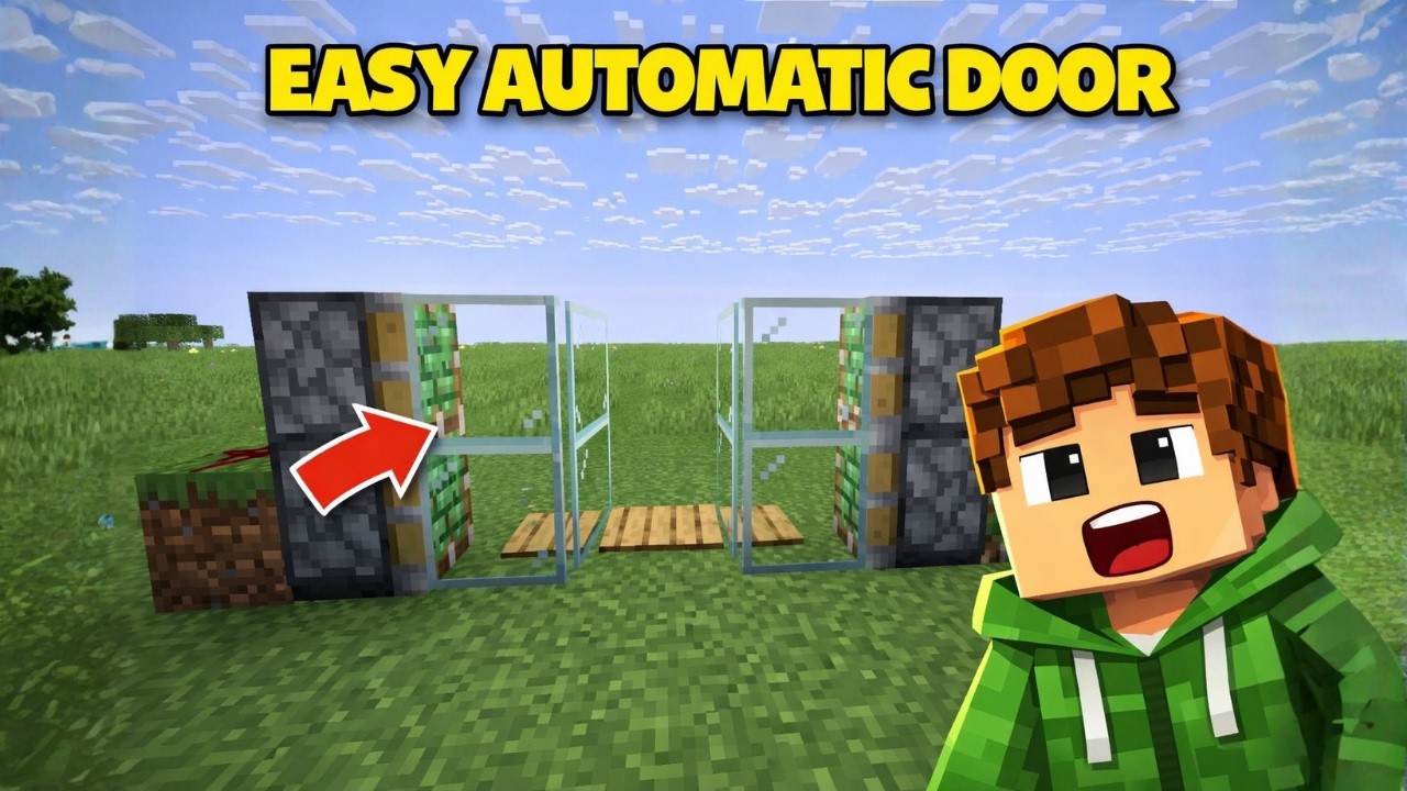 This Automatic Door Is So Easy (Minecraft)