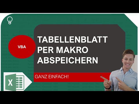 Per Makro einzelnes Tabellenblatt abspeichern I Excelpedia