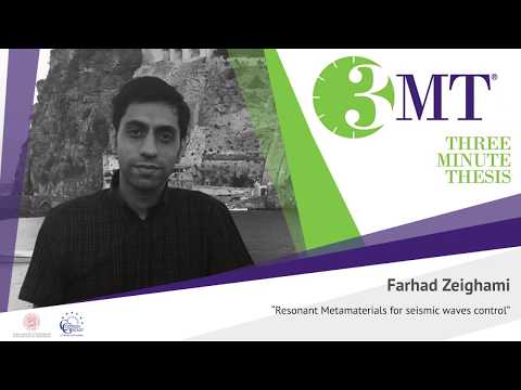 Three minute Thesis Competition 2020: Farhad Zeighami – University of Bologna